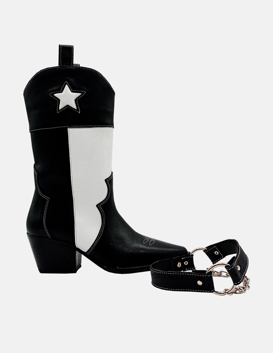 The Cayetana Black&White Leather