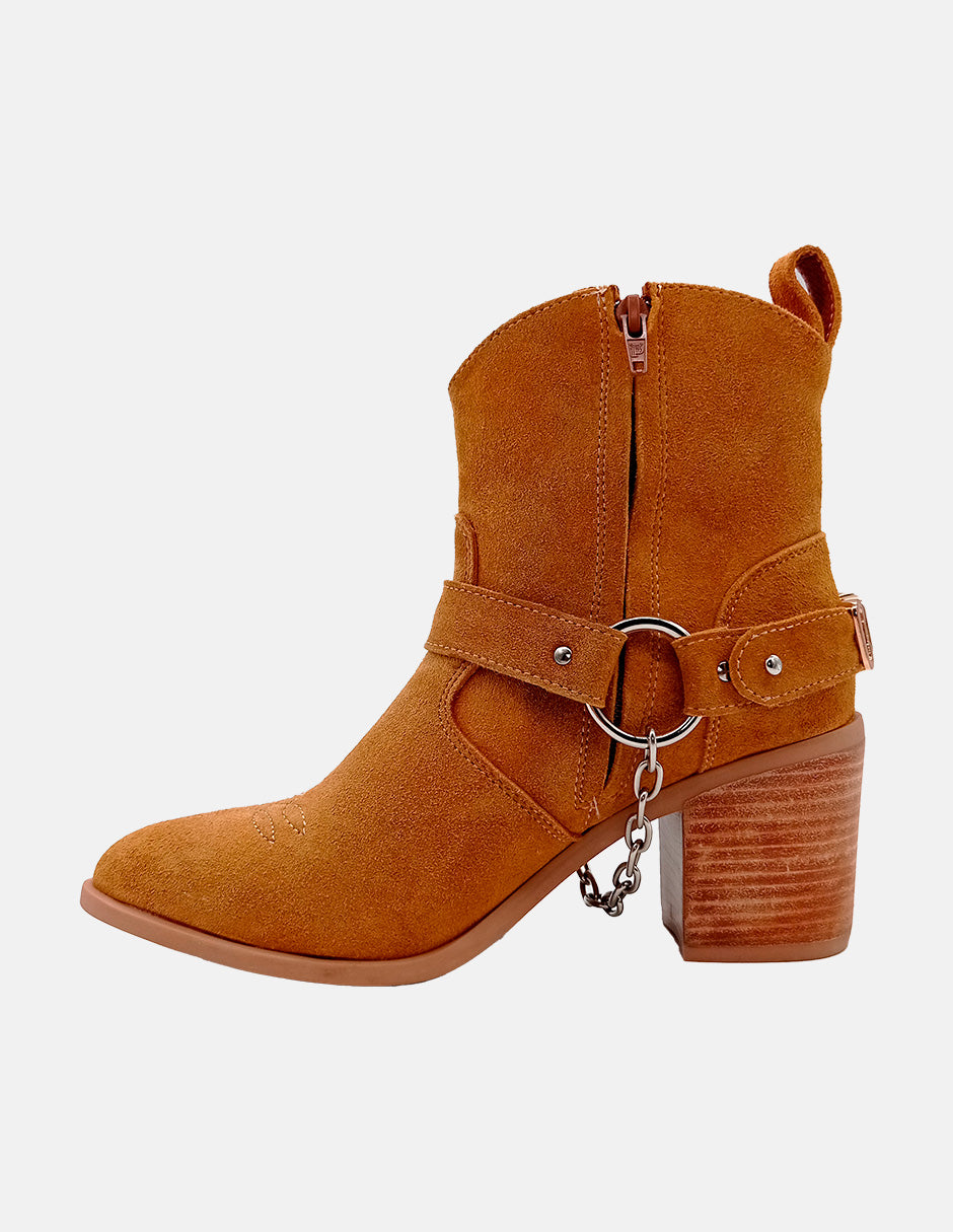 The Luciana Camel Suede Leather