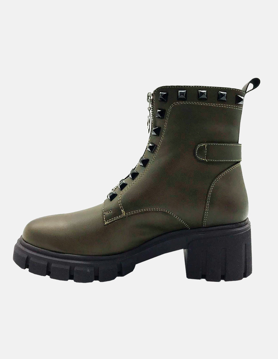 The Olivia Military green Leather
