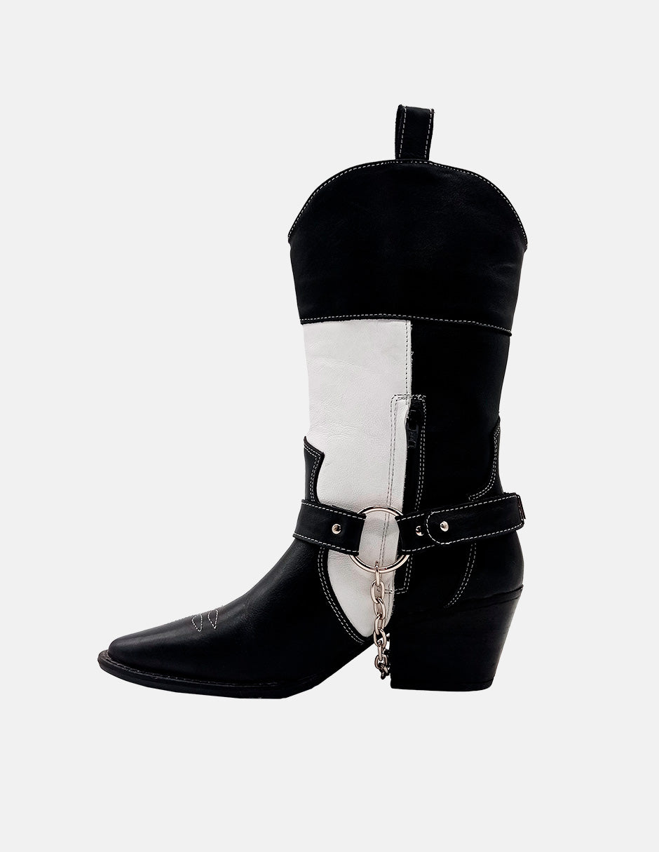 The Cayetana Black&White Leather