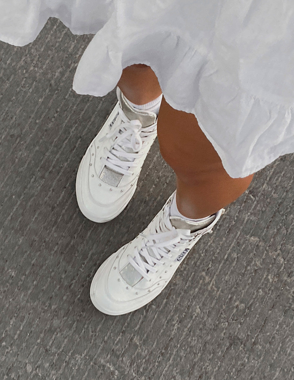 The Cordelia white and studs