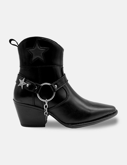 The Luciana Black Leather