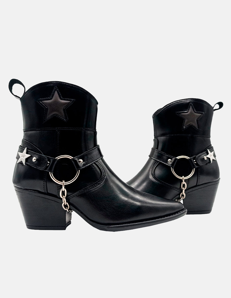 The Luciana Black Leather