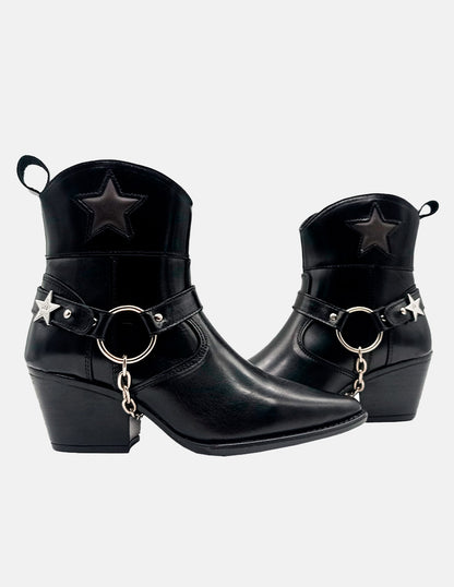 The Luciana Black Leather