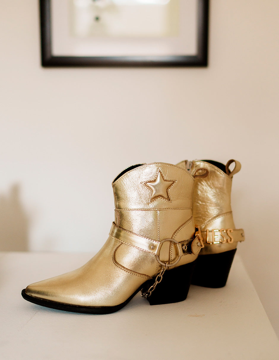 The Luciana Gold Leather