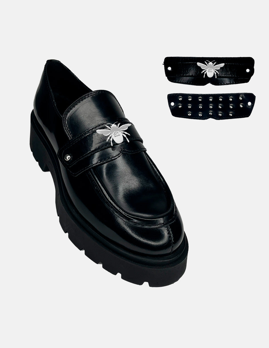The Martina Black Leather