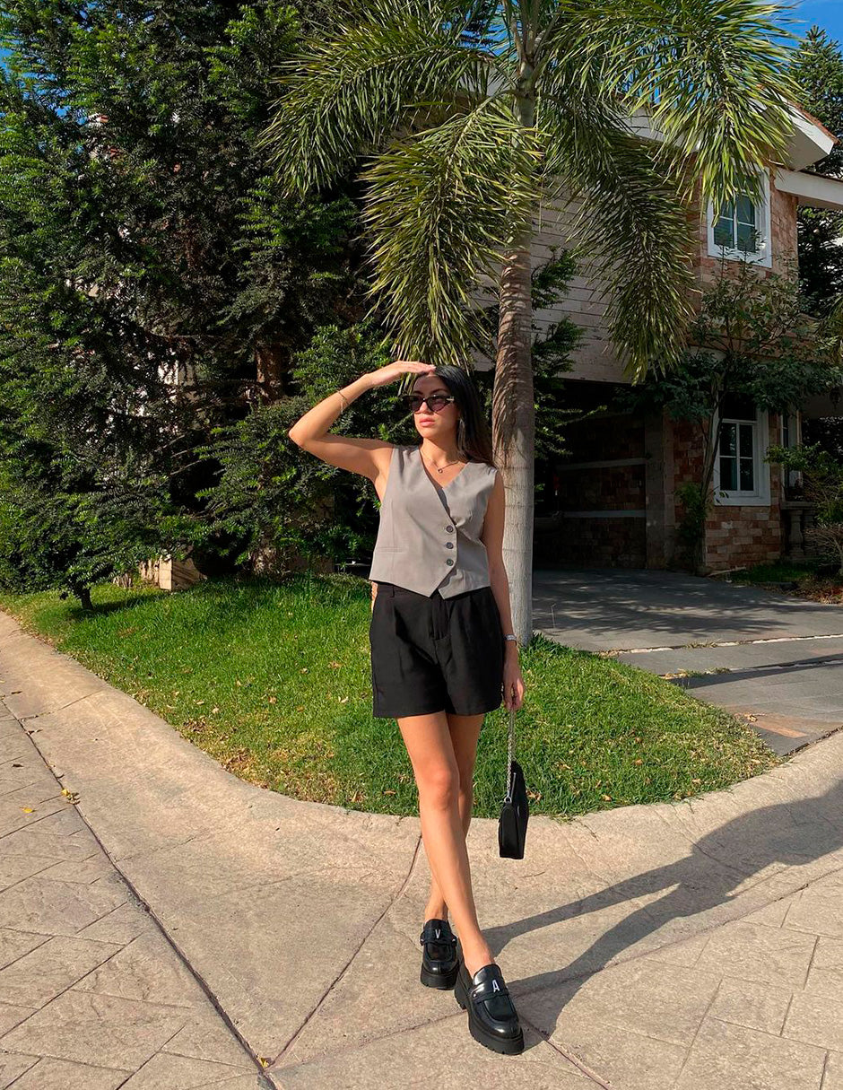The Martina Black Leather