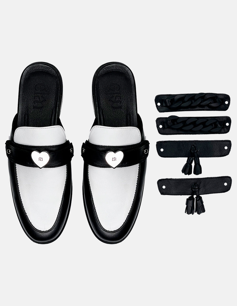 The Valentina Black&White Leather