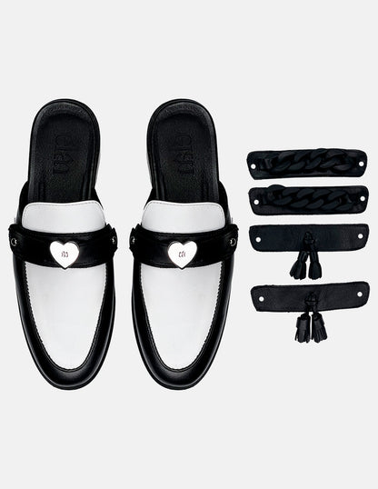 The Valentina Black&White Leather