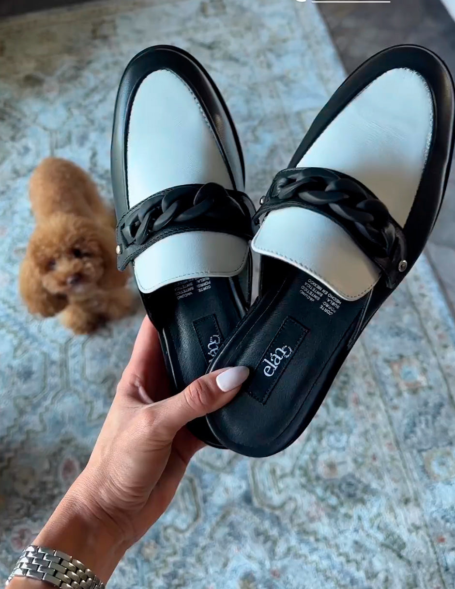 The Valentina Black&White Leather