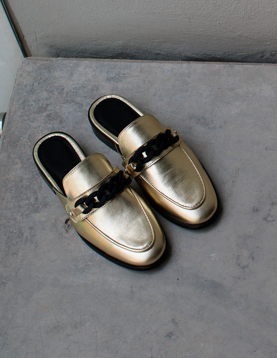 The Valentina Gold Leather
