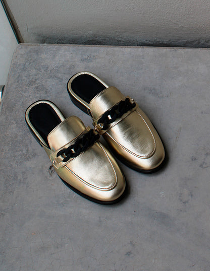 The Valentina Gold Leather