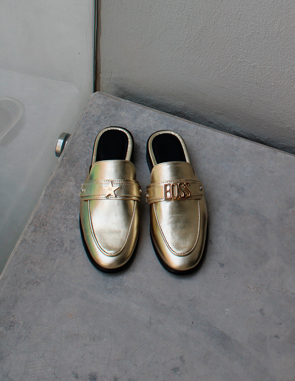 The Valentina Gold Leather
