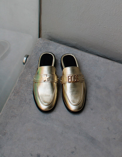 The Valentina Gold Leather