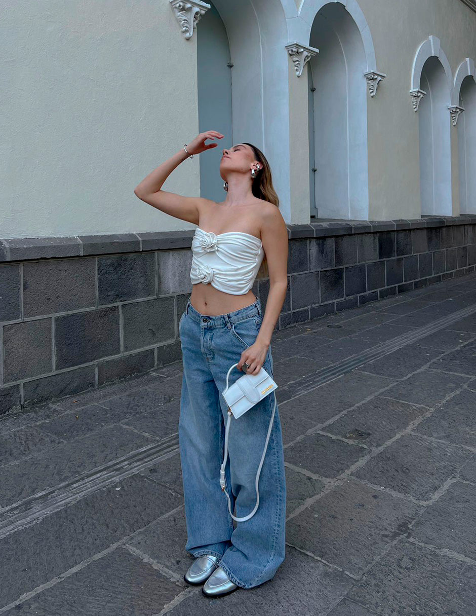 The Valentina Silver Leather
