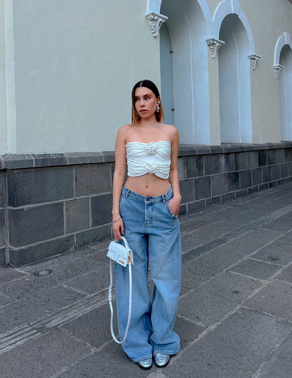The Valentina Silver Leather