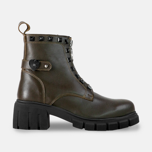 The Olivia Military green Leather
