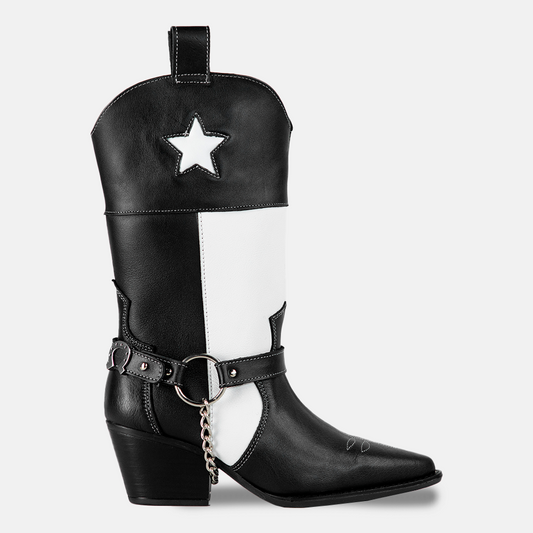 The Cayetana Black&White Leather